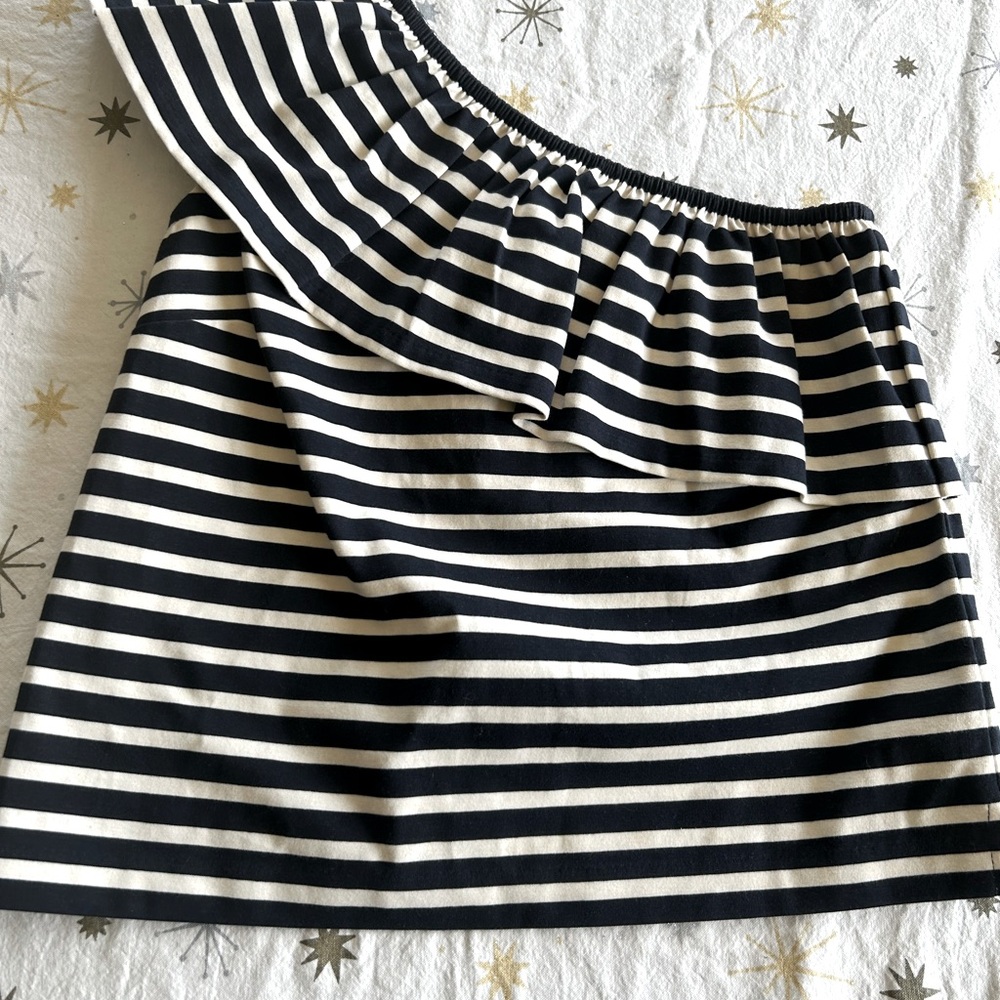 One shoulder Striped JCrew